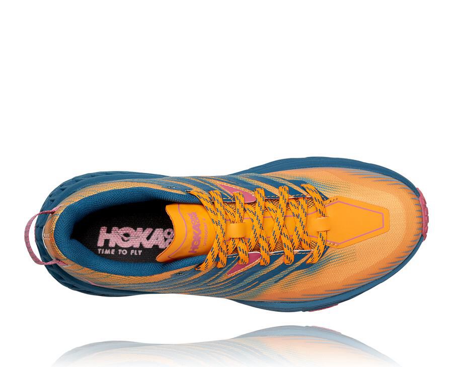 Tenis Hoka One One Trail Mujer Azules - Speedgoat 4 - KNXA14209